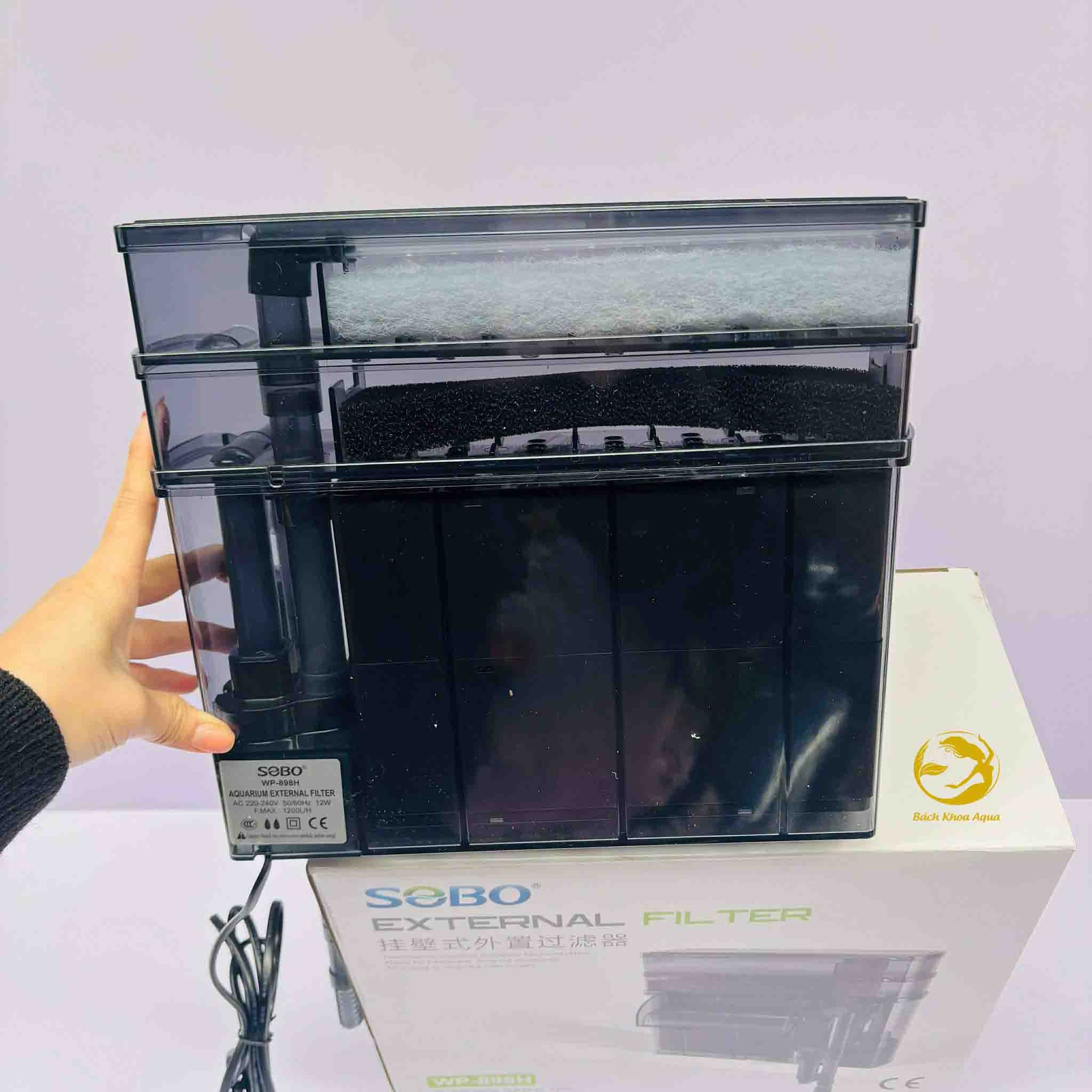 Lọc thác treo Sobo WP-898H thiết kế dàn mưa 2 tầng thông minh